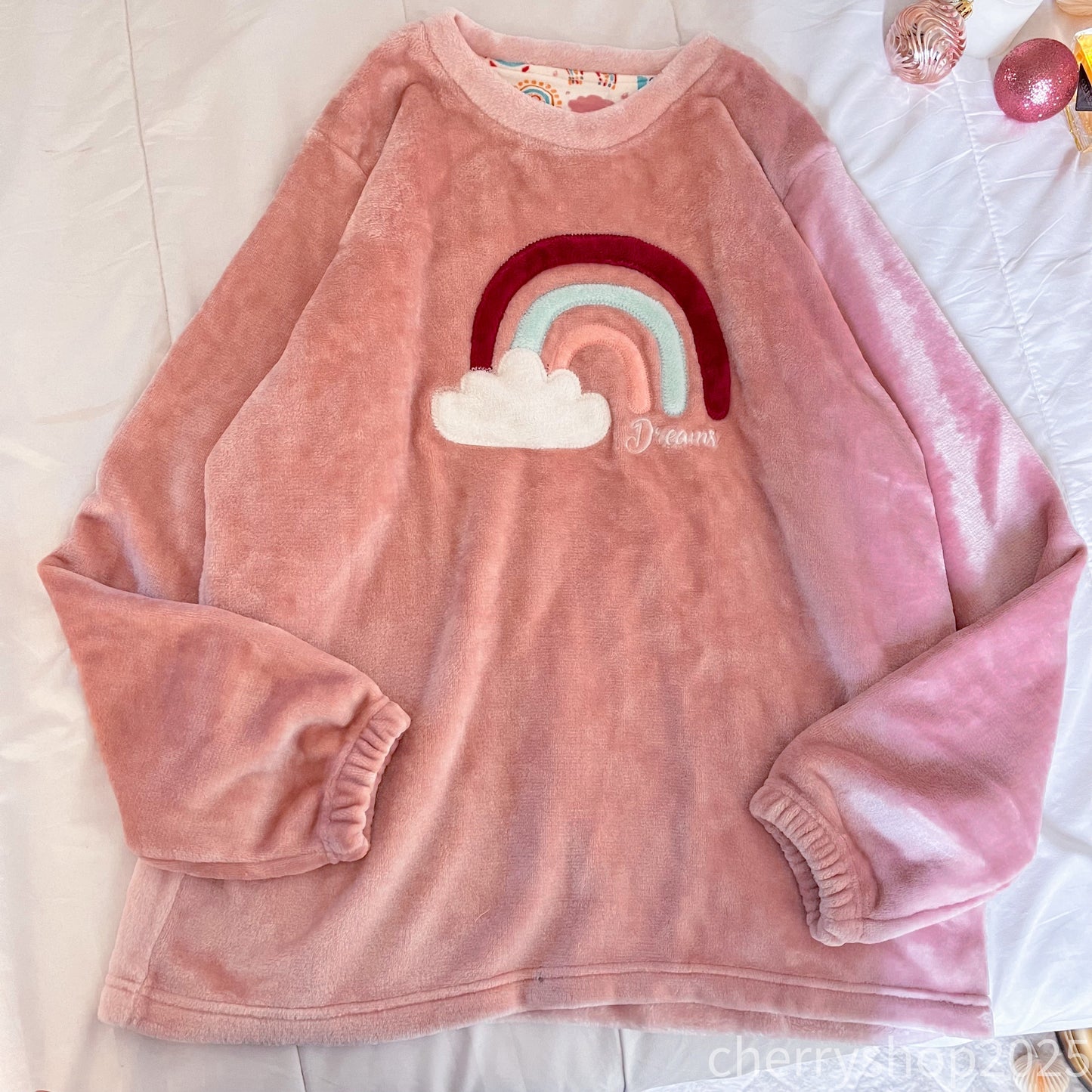 Rainbow pink polar Top