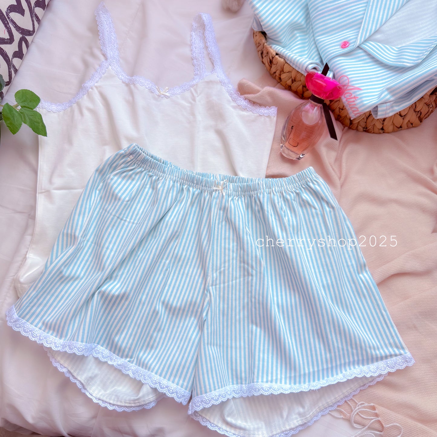 Blue Stripes Short PJ💙