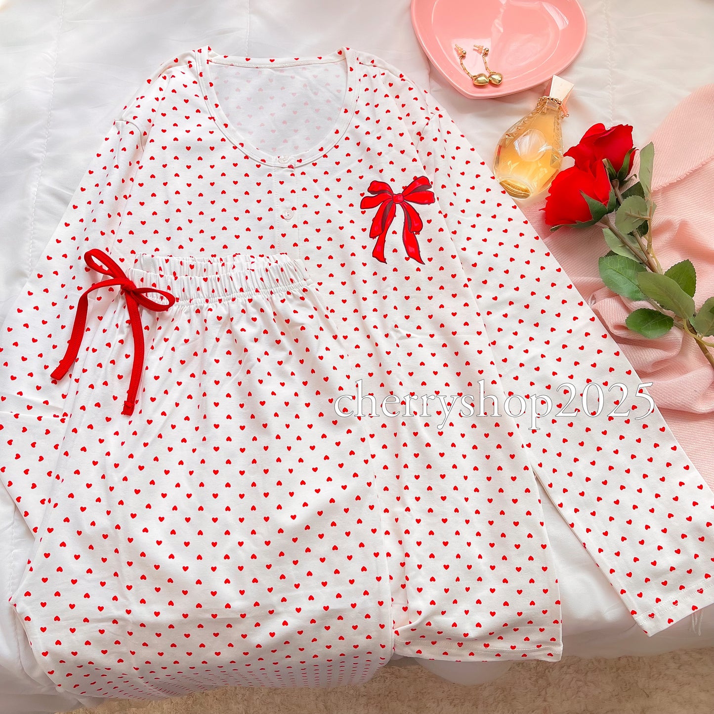 Bow Little Hearts PJ
