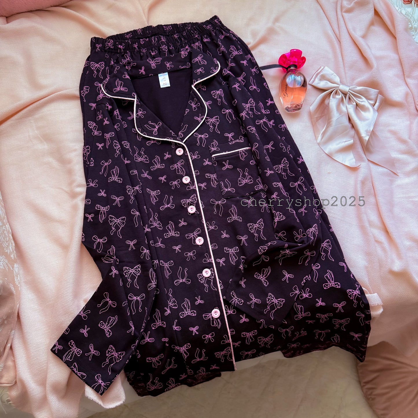 Classic Pink Bows PJ