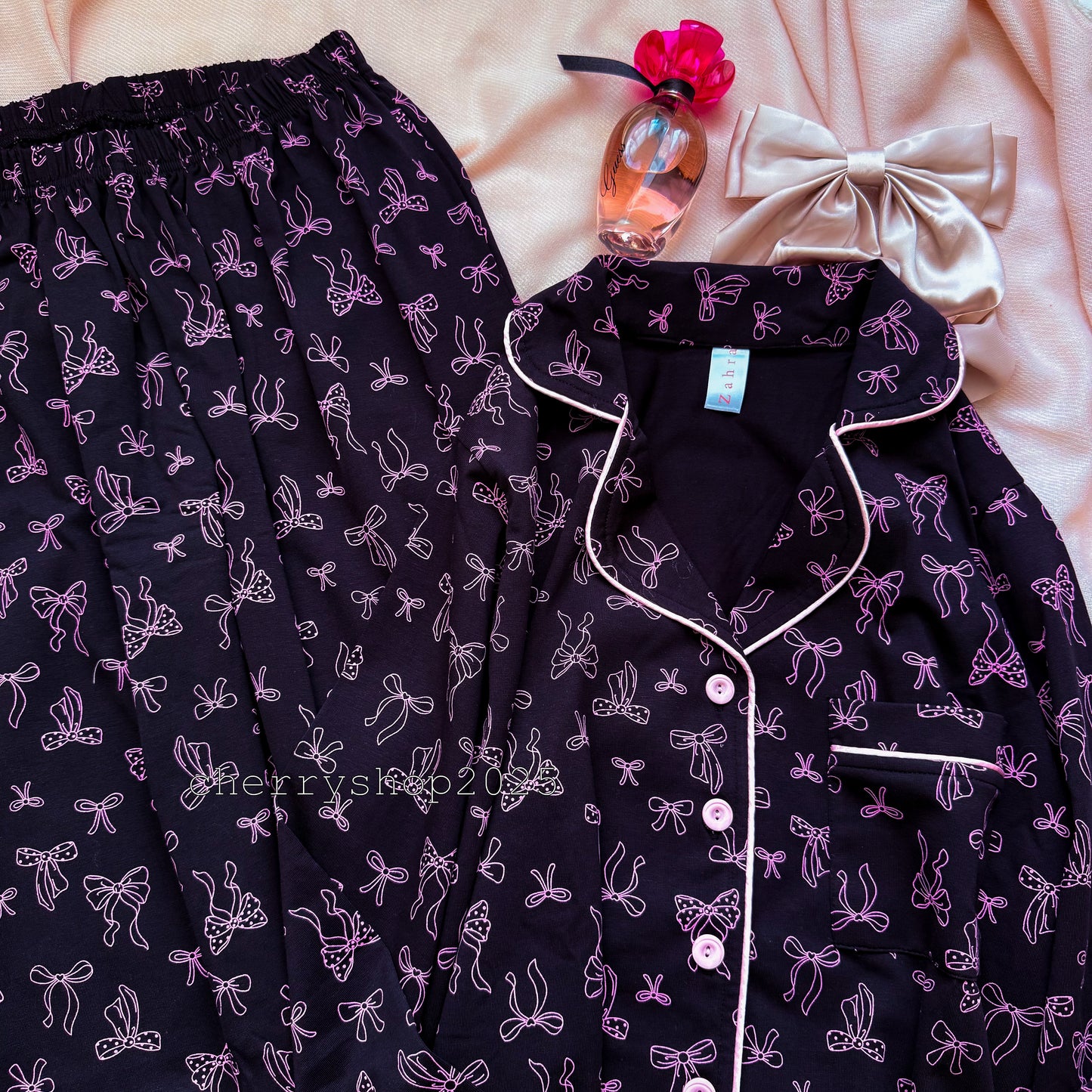 Classic Pink Bows PJ