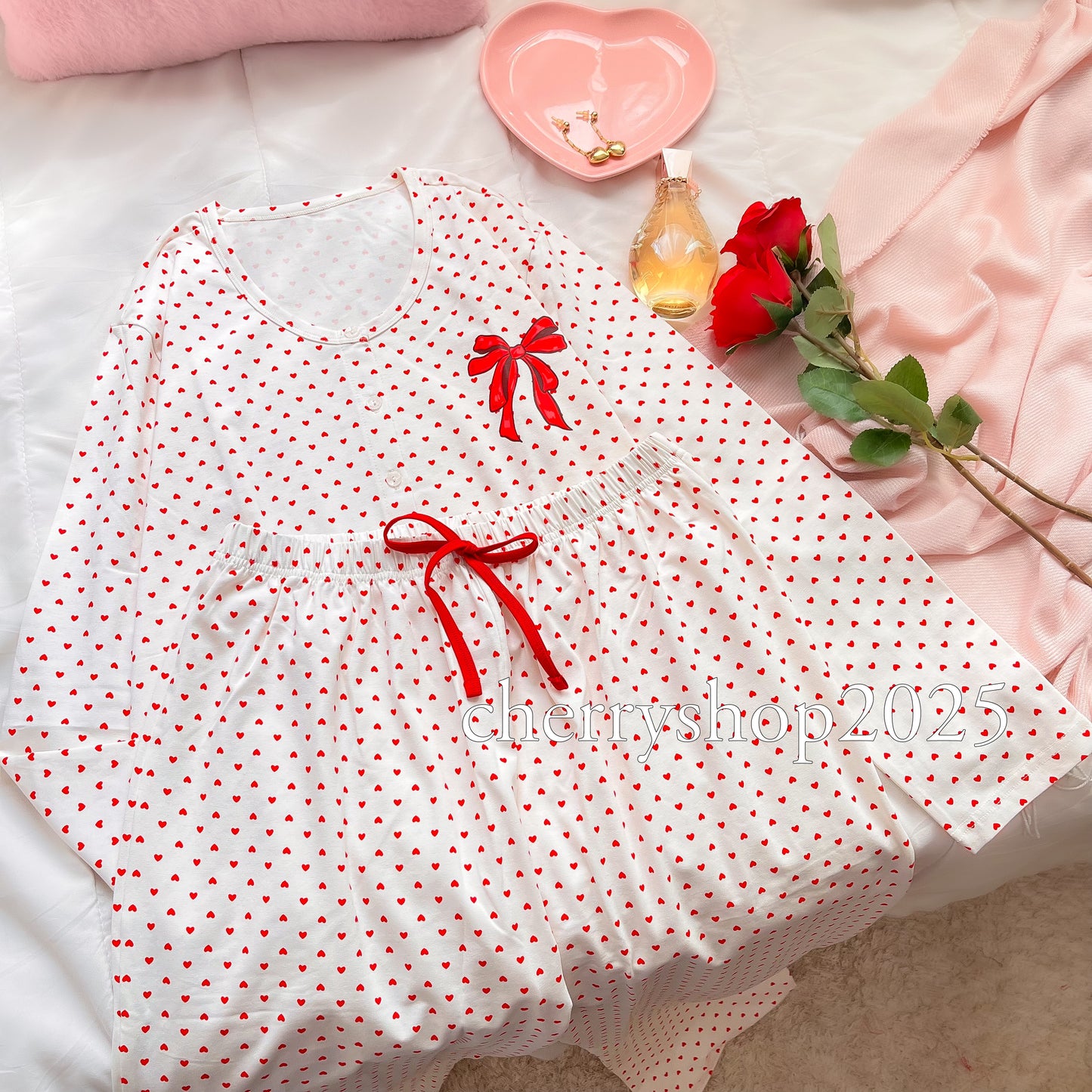 Bow Little Hearts PJ