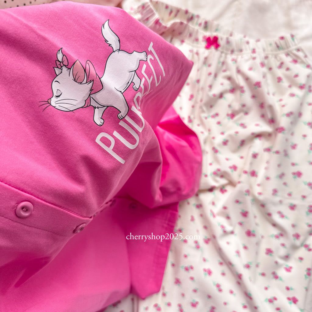 Fuchsia jacket autumn pajamas