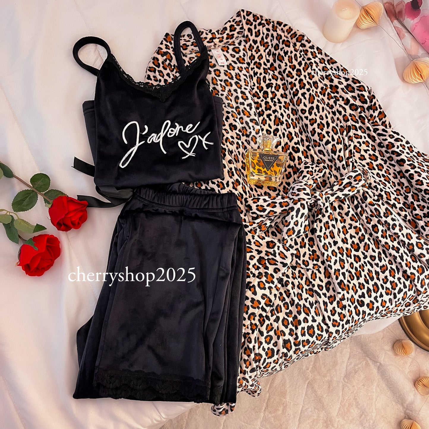 Leopard Robe Pajamas