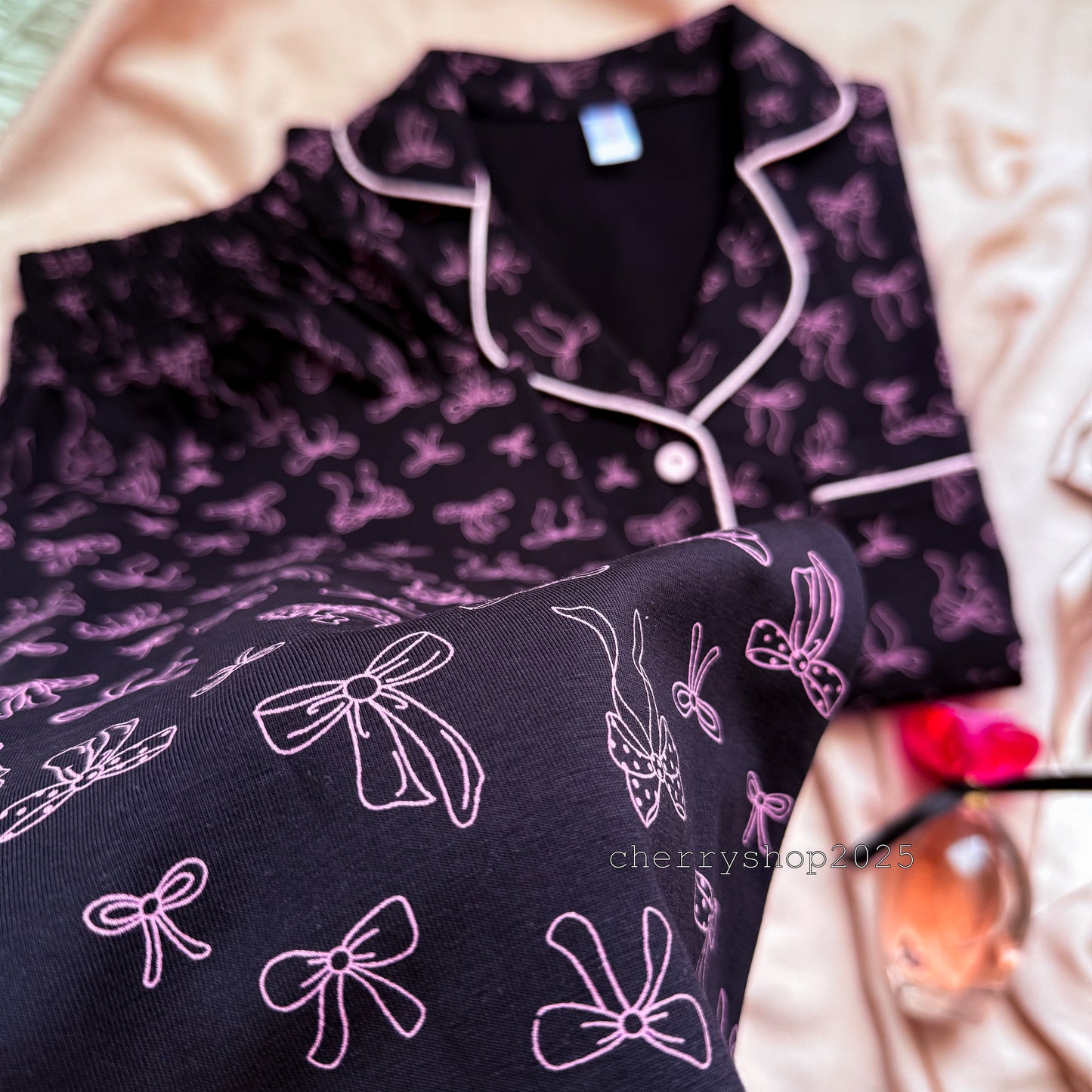 Classic Pink Bows PJ