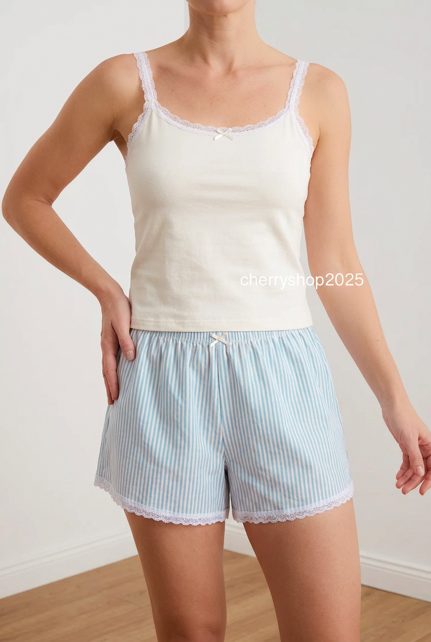 Blue Stripes Short PJ💙