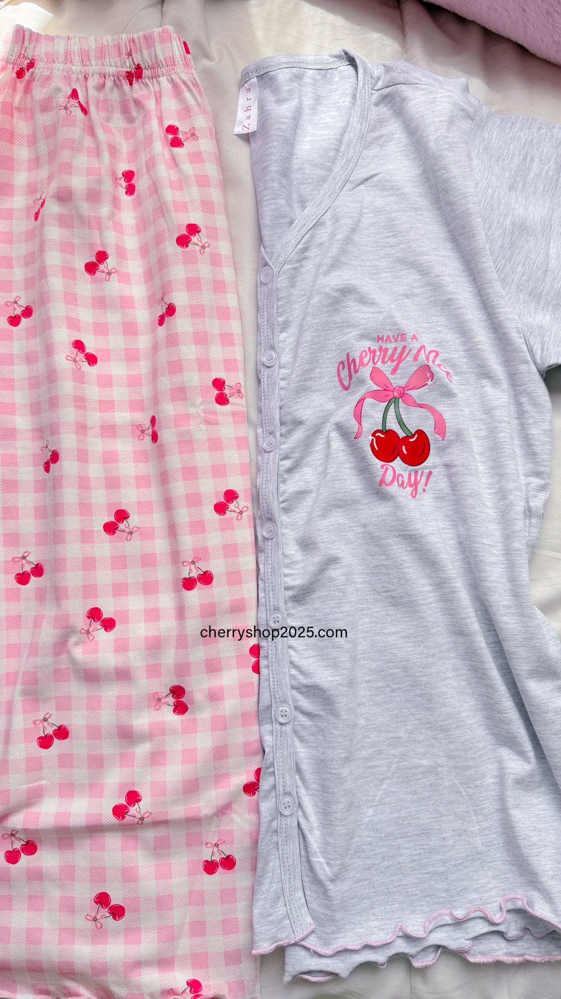 Cherry Nice Day بيجامة برمودا