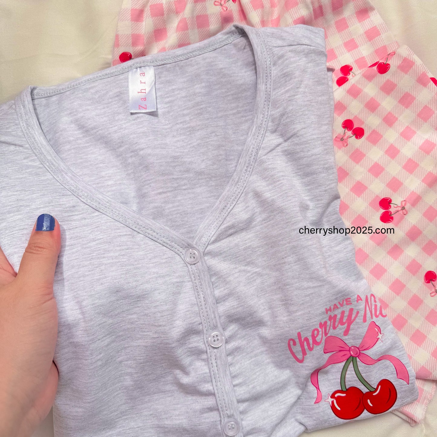 Cherry Nice Day بيجامة برمودا