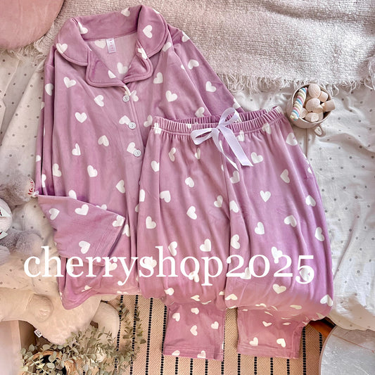 Lavender Hearts PJ