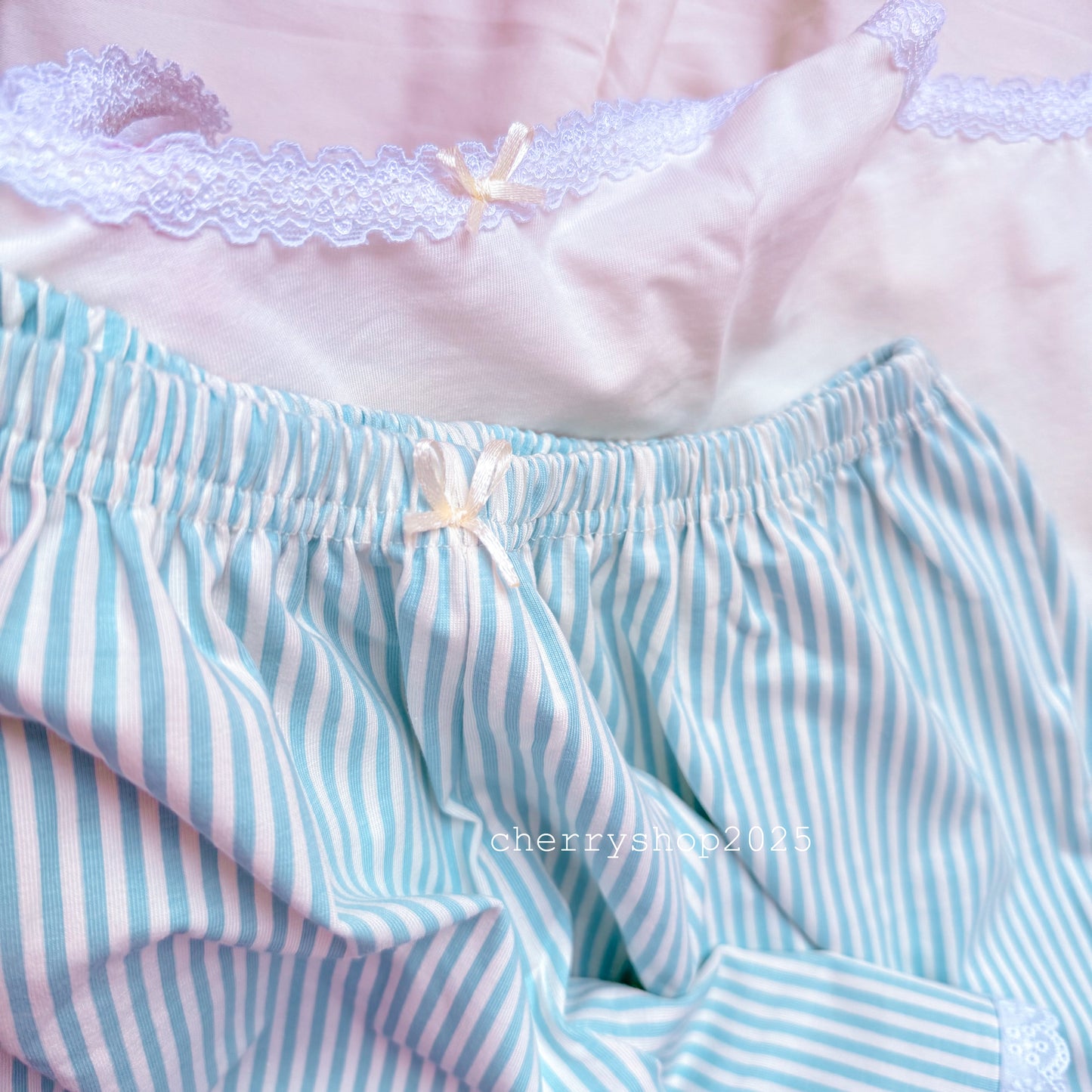 Blue Stripes Short PJ💙