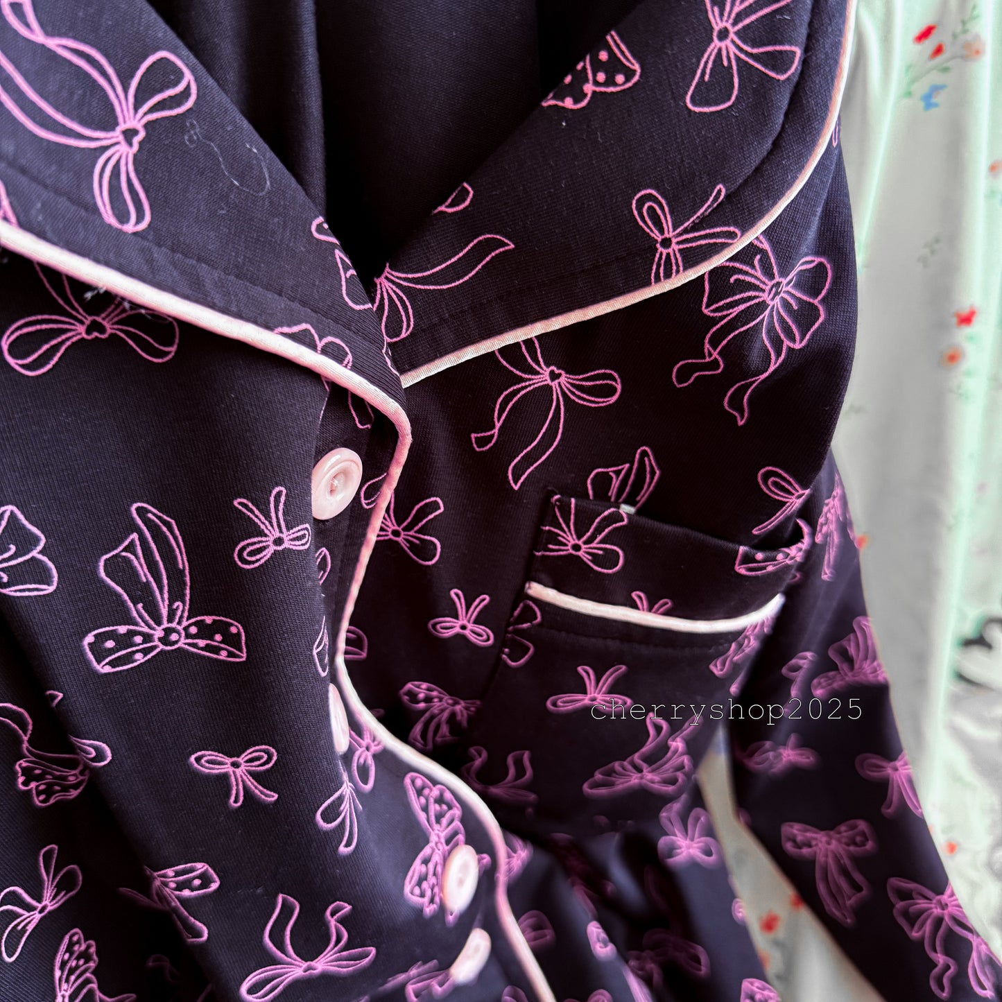 Classic Pink Bows PJ