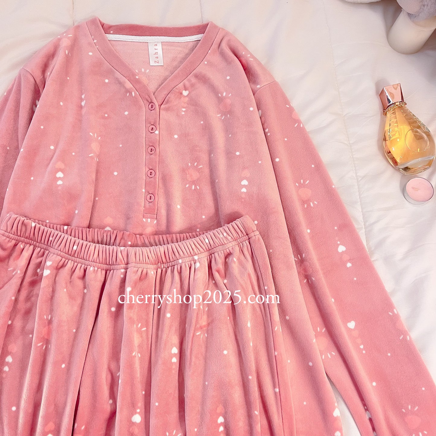 Pink Hearts Winter Pajamas