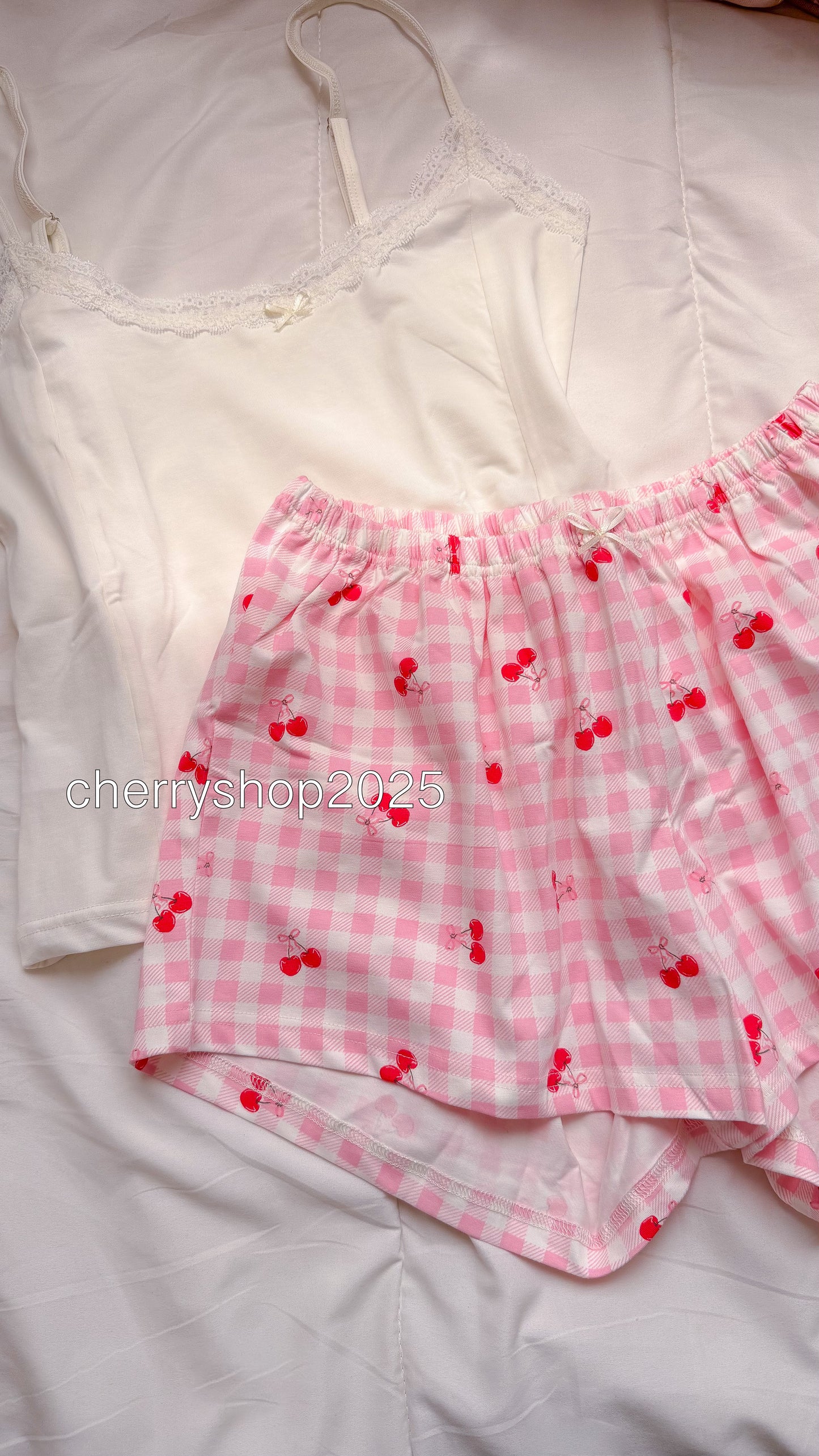 Cherry Girl Shorts Set