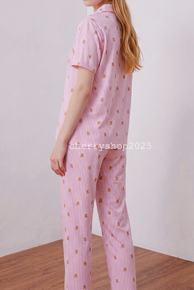 Teddy in Pink Stripes