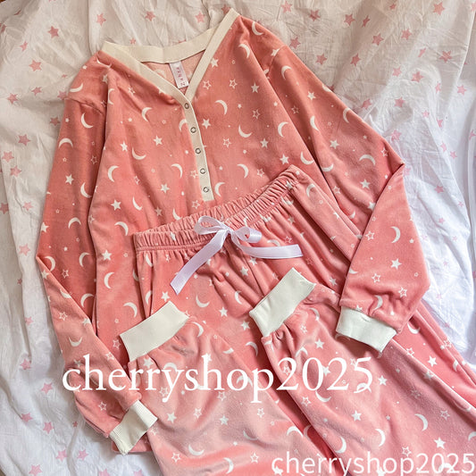 Star & Moon Pink pjs