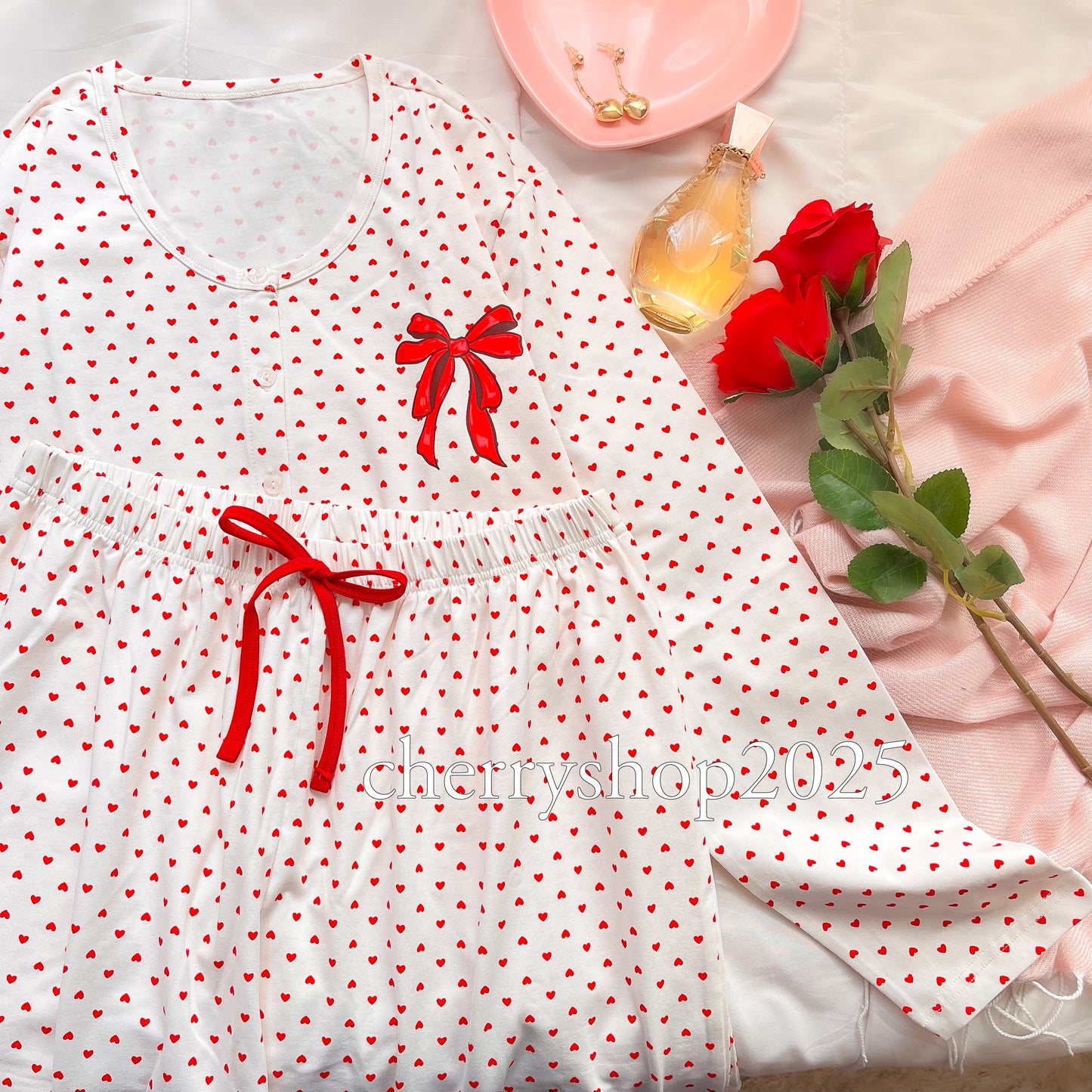 Bow Little Hearts PJ