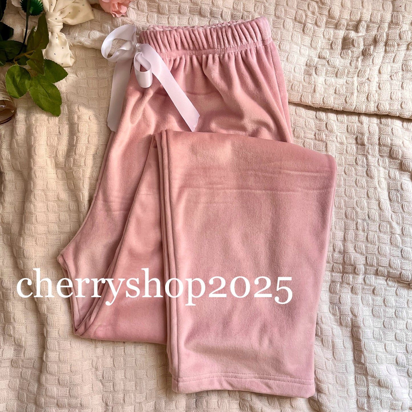 بنطلون روز سادة Wide leg