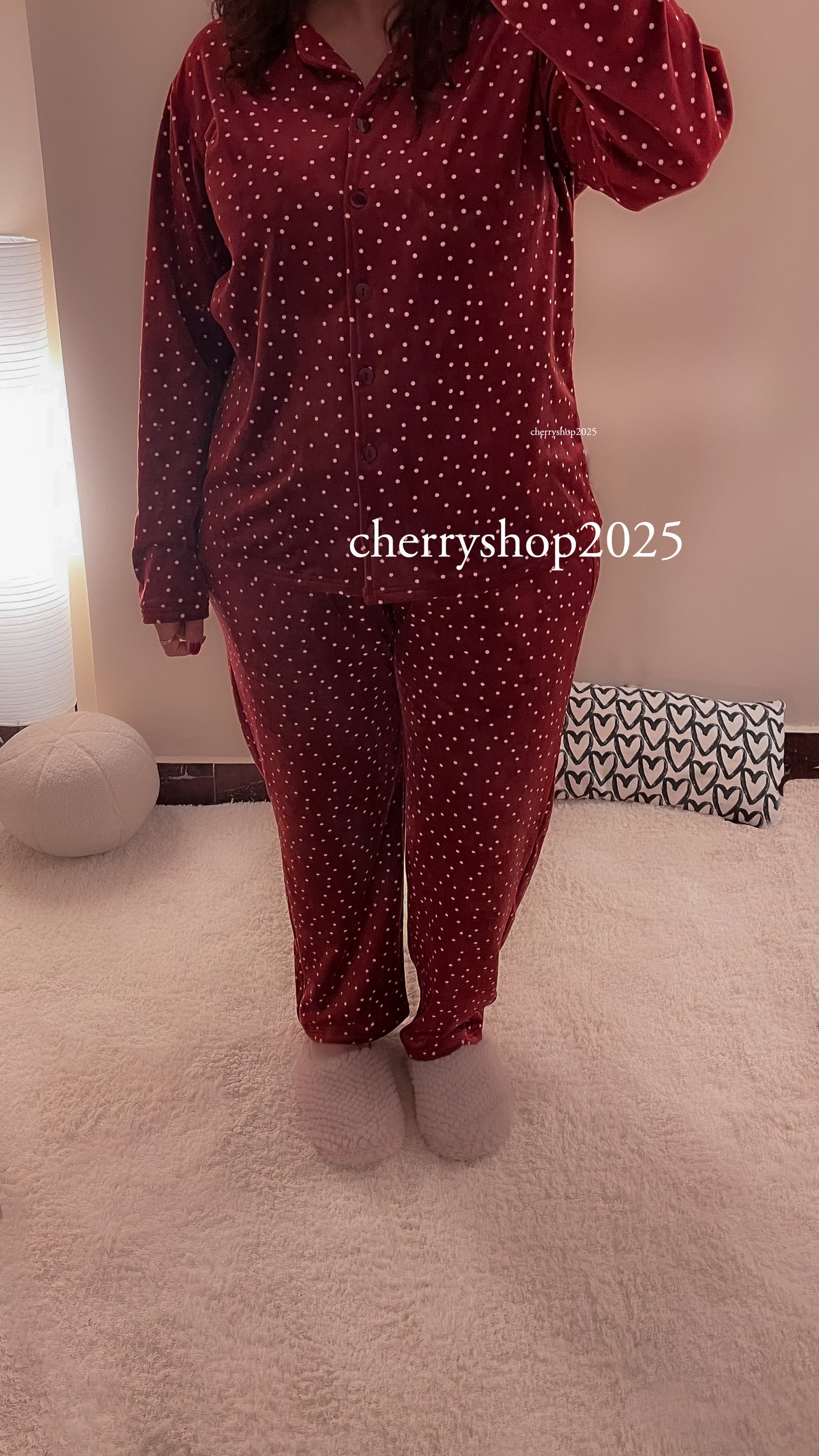 Polka Burghandy PJ