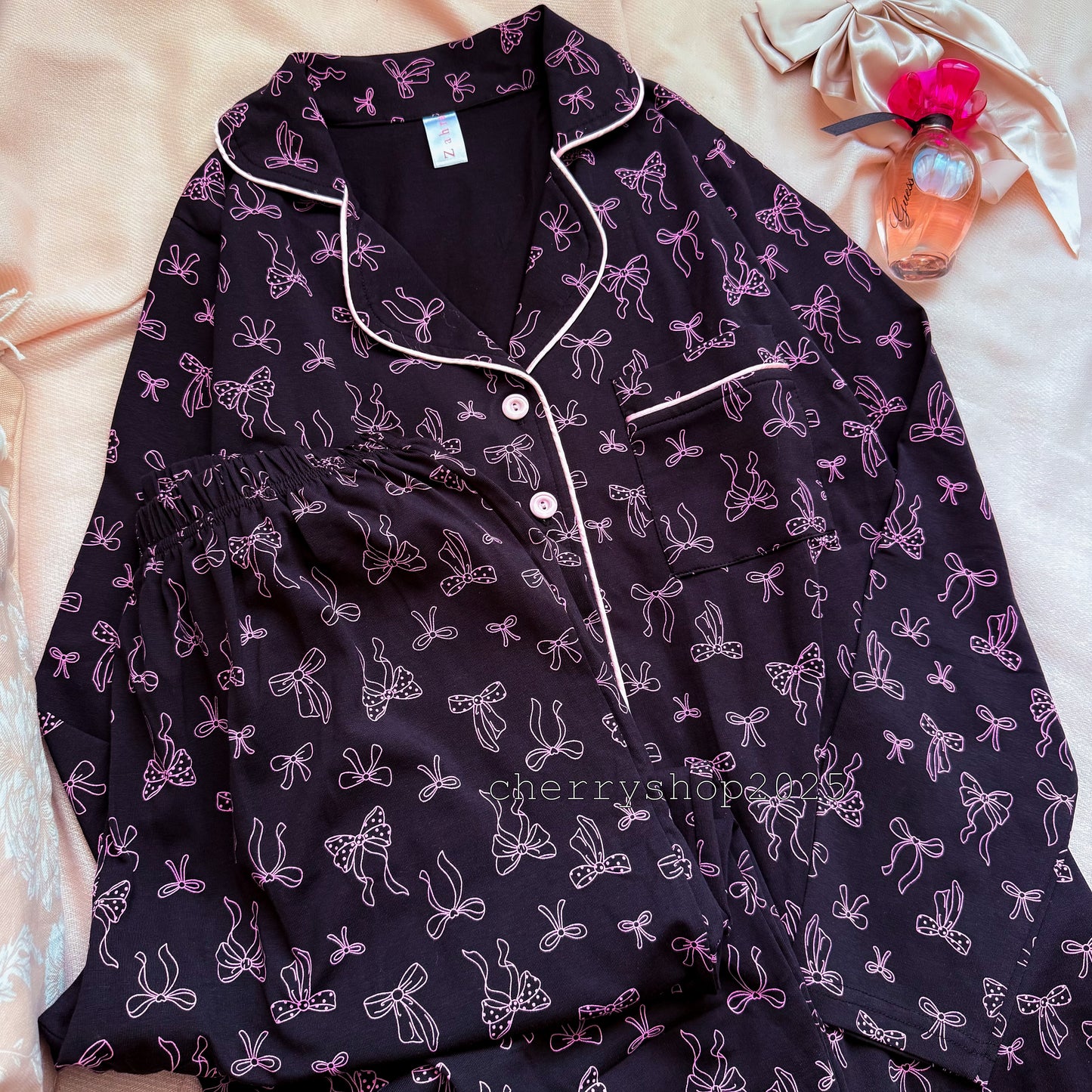 Classic Pink Bows PJ