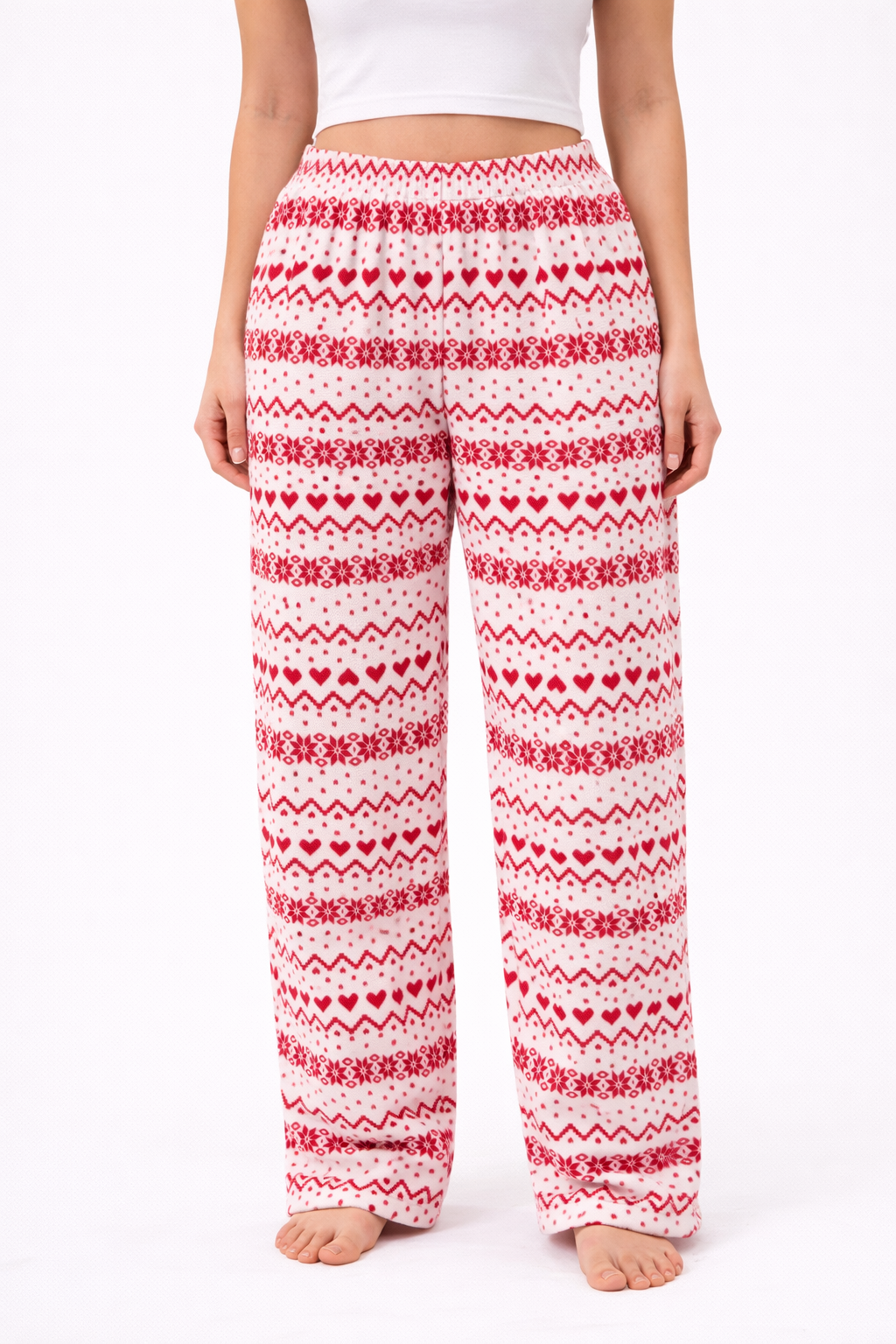 White Christmas Pants