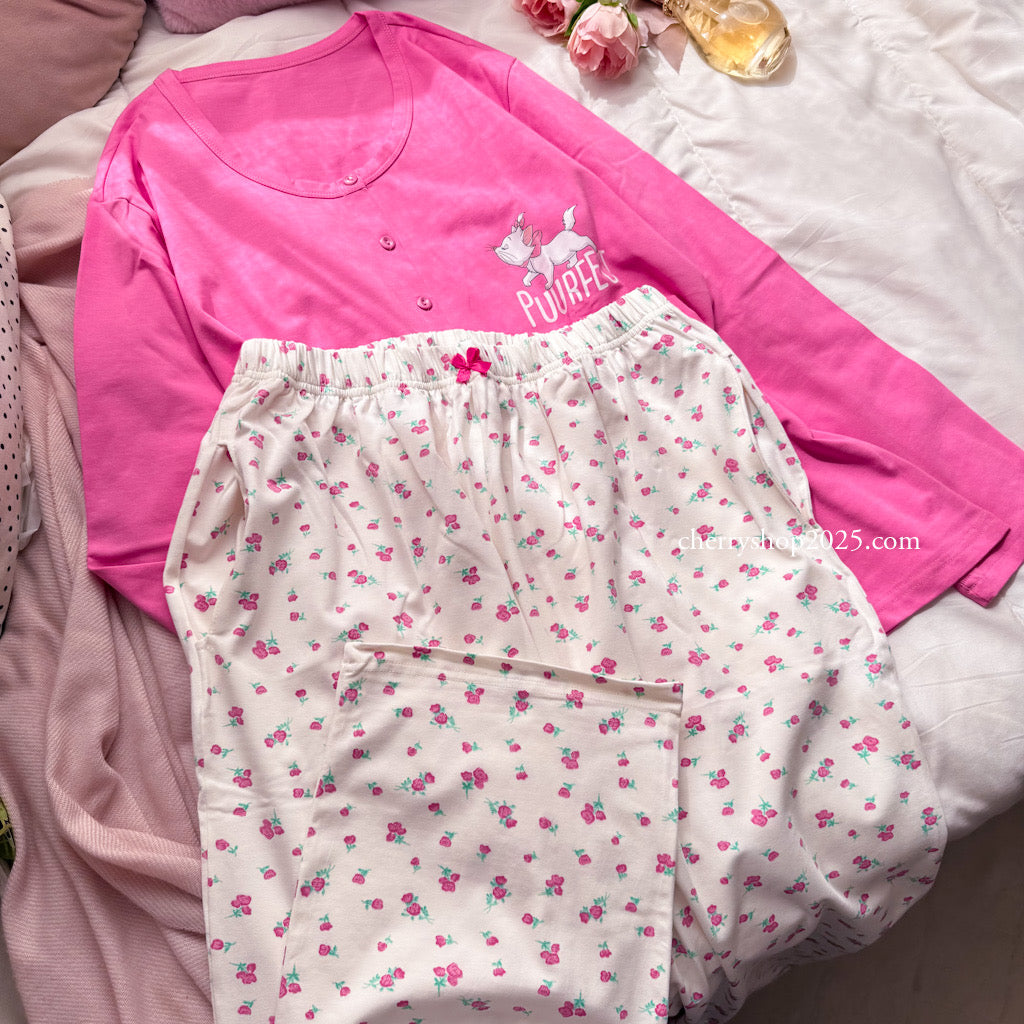 Fuchsia jacket autumn pajamas
