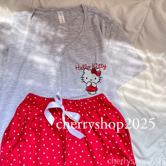 بيجامة Hello Kitty نص كم