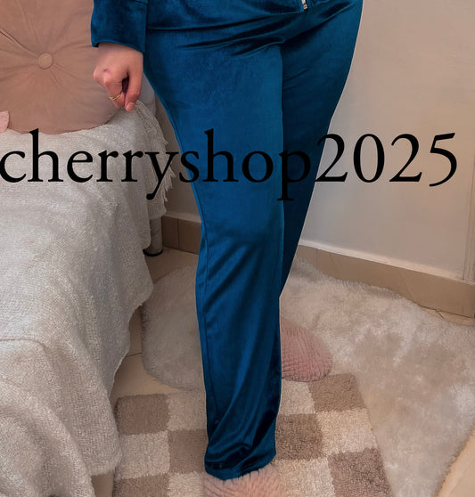 Green Velvet Pants