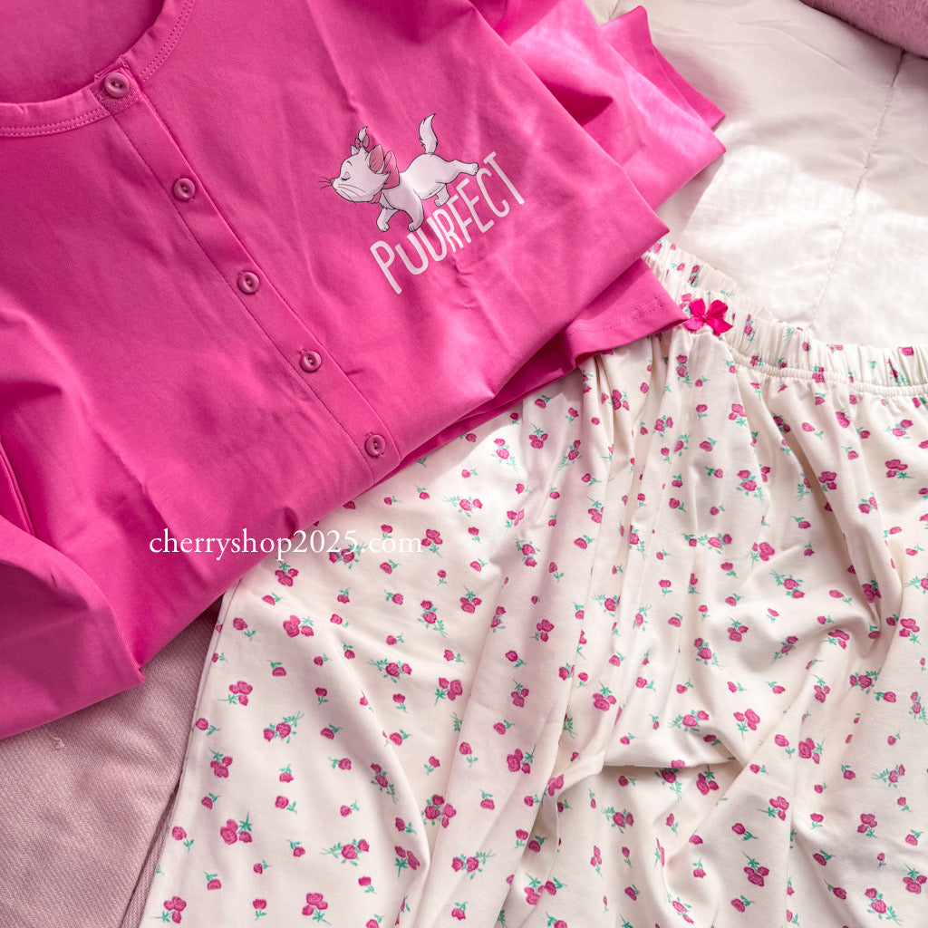 Fuchsia jacket autumn pajamas