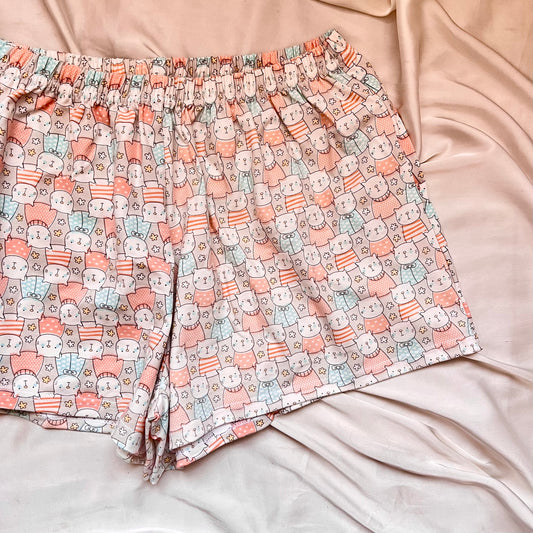 Cats Shorts Orange