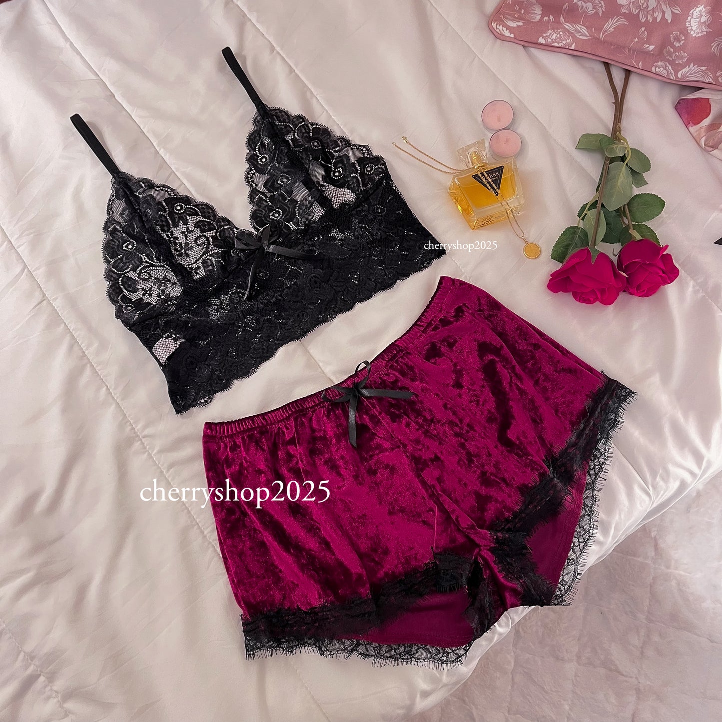 Velvet Lace Set