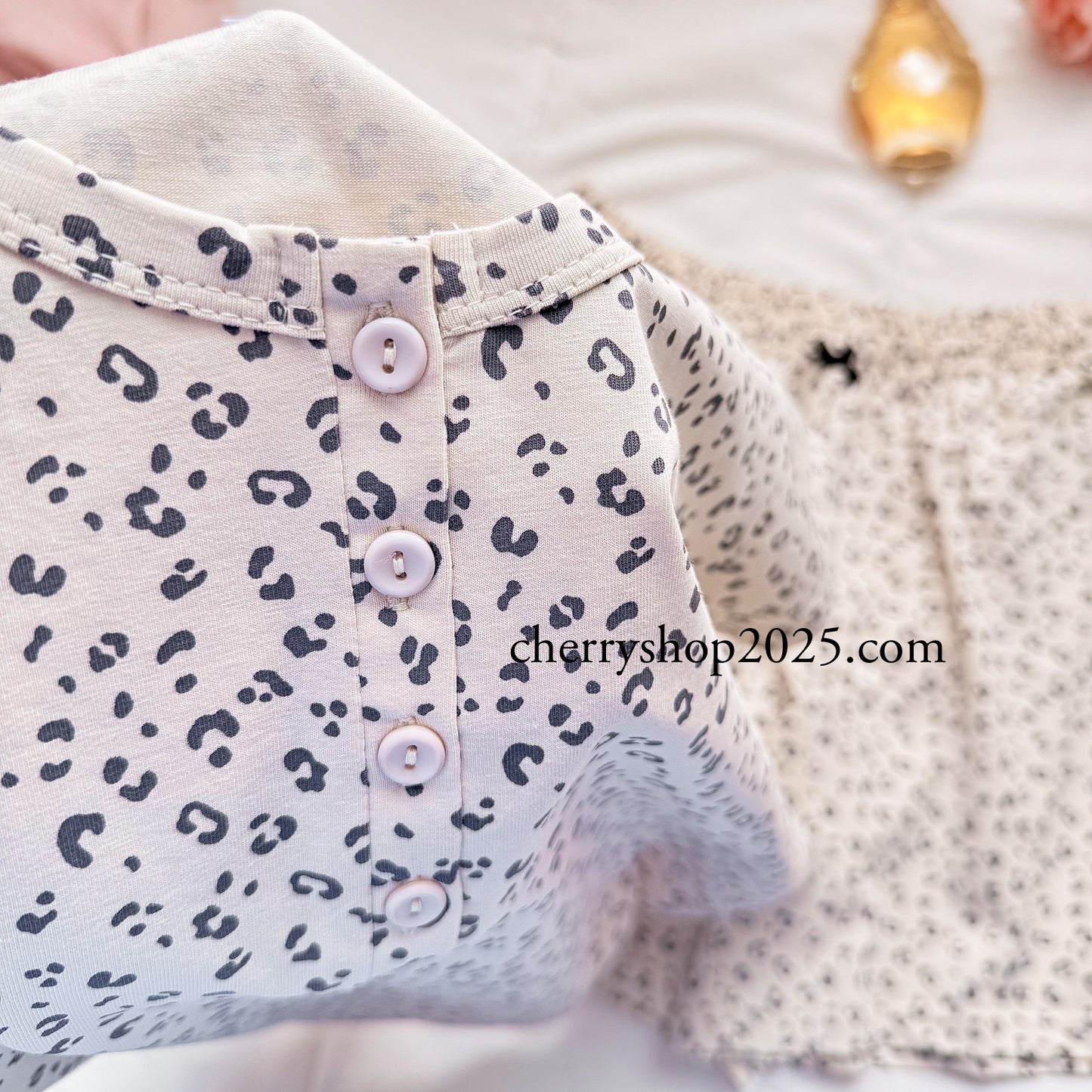 Vanilla Leopard Short PJ