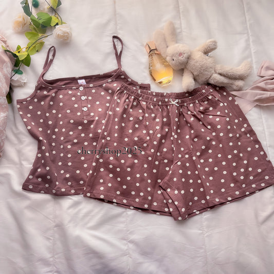 Chocolate Dots Short Pj