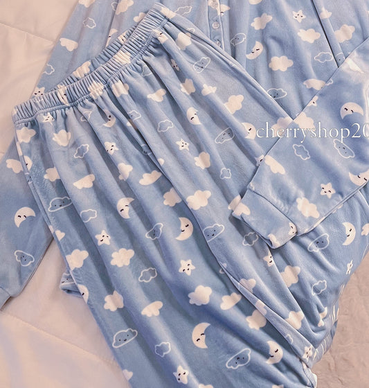 Baby Blue Clouds Pants