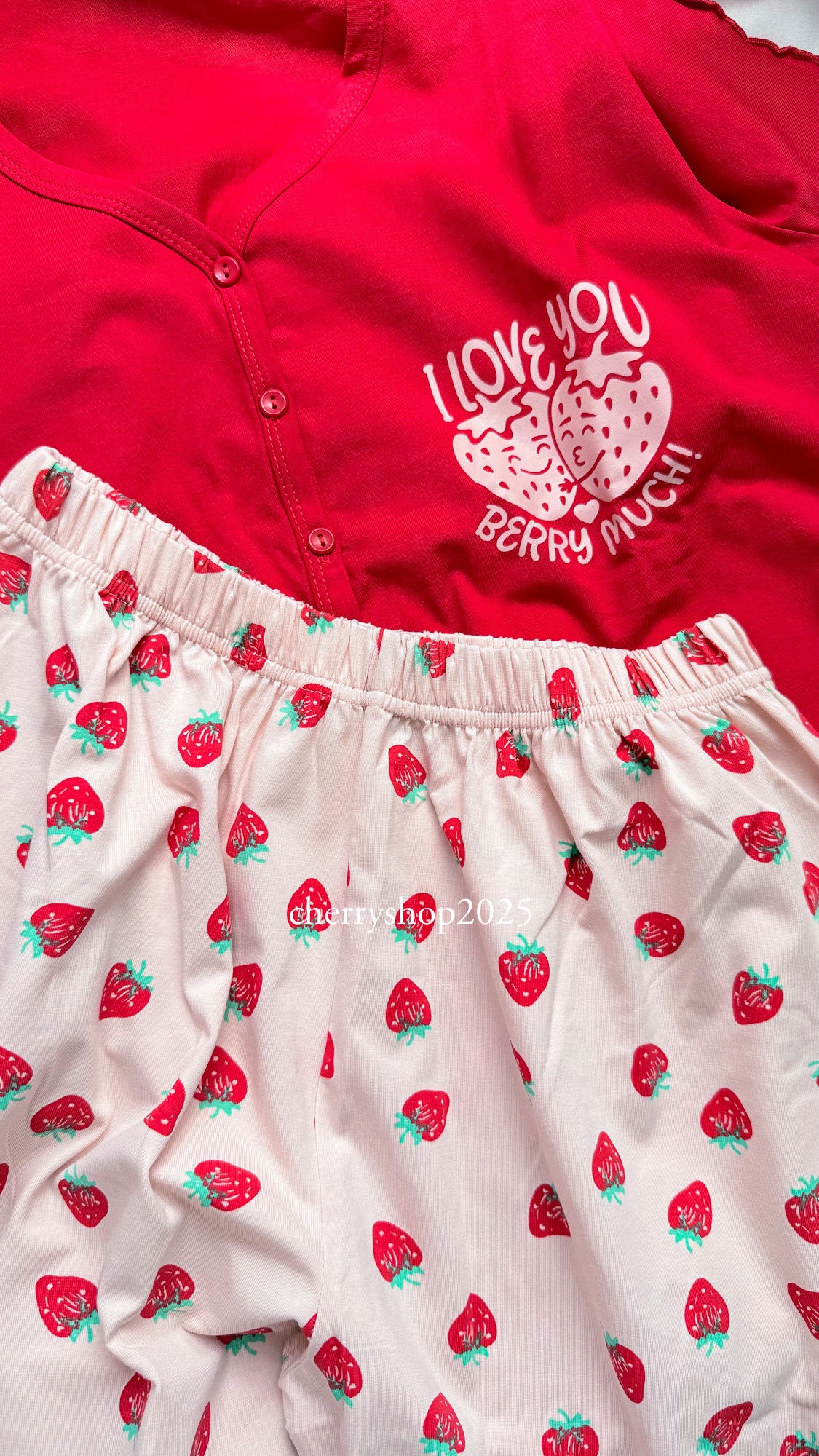 Berry Much بيجامة برمودا