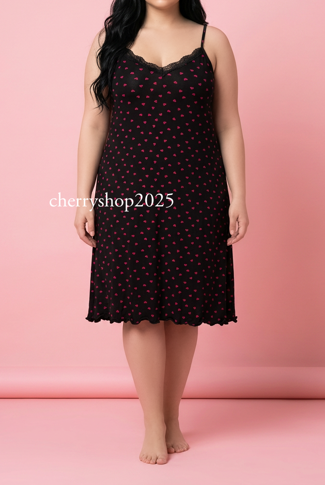 Red Love Night Slip