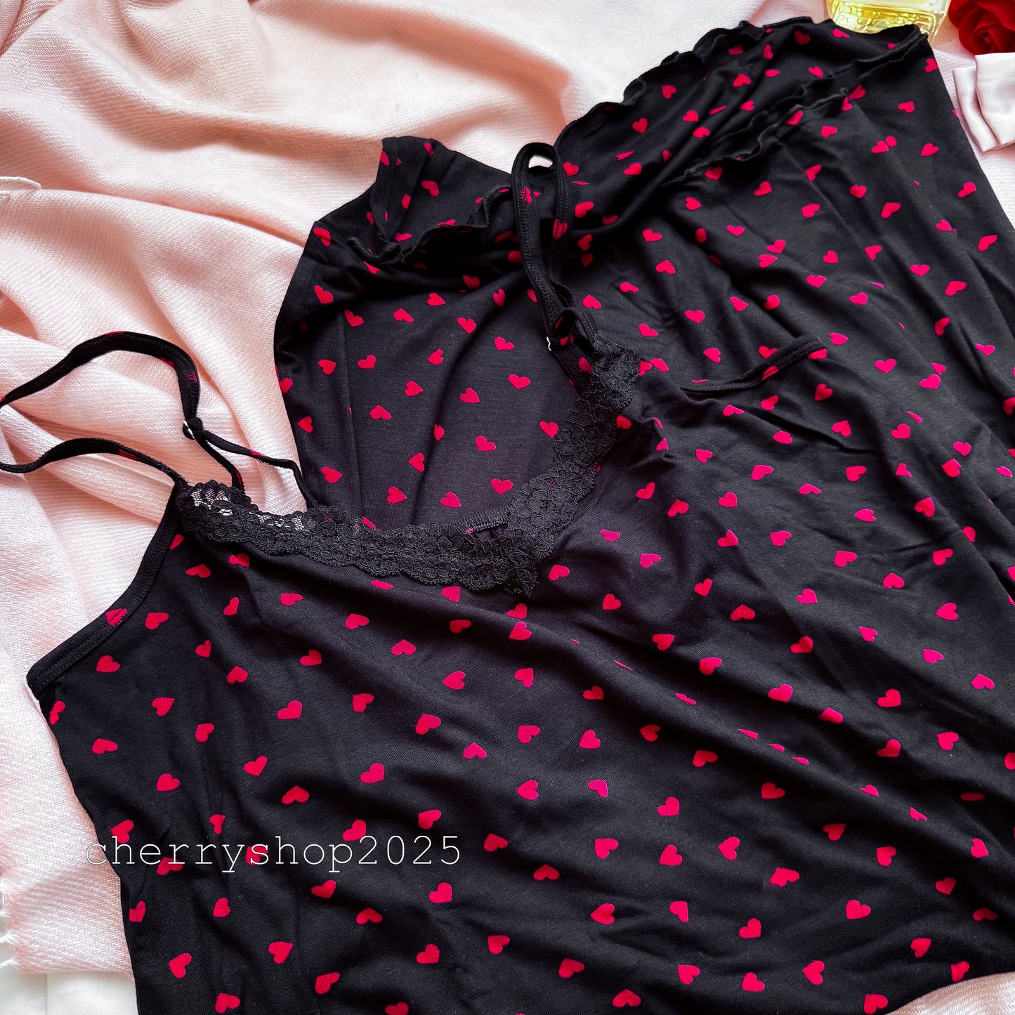 Red Love Night Slip