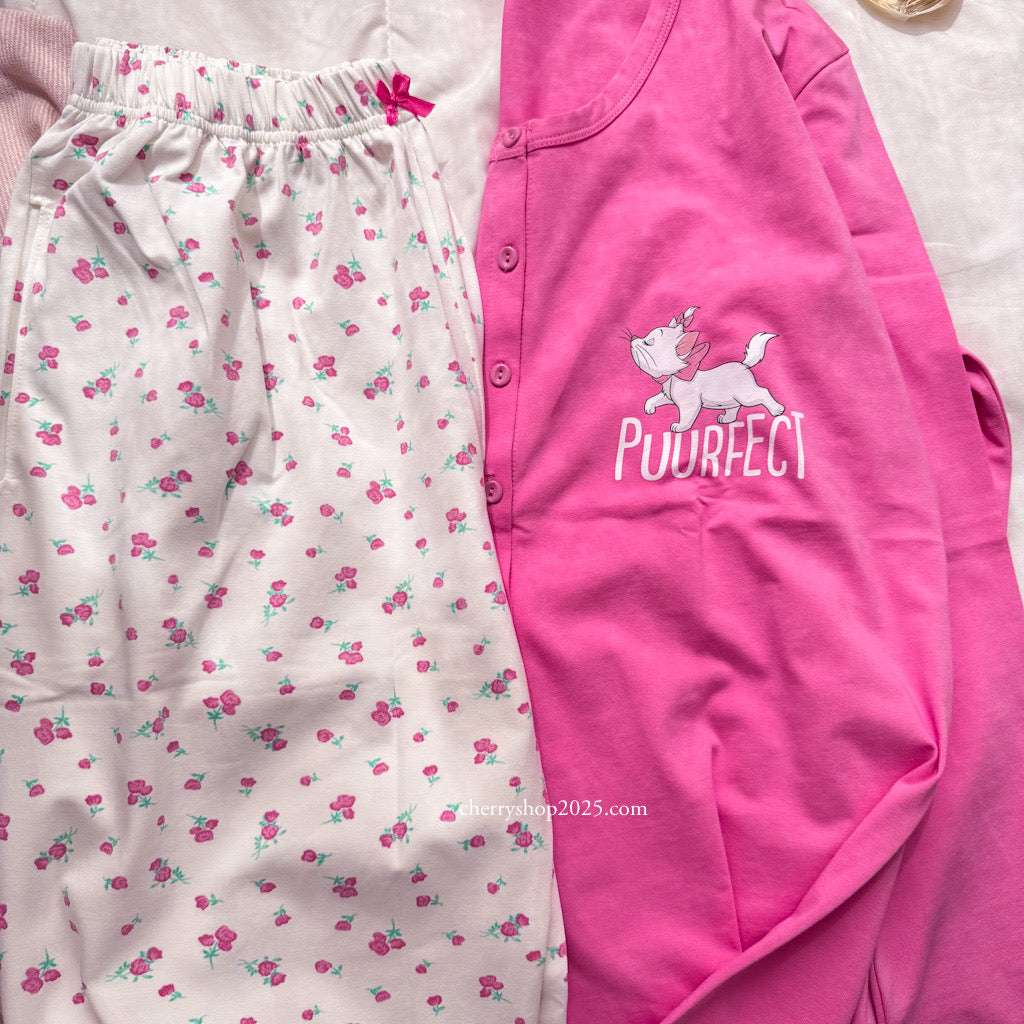 Fuchsia jacket autumn pajamas