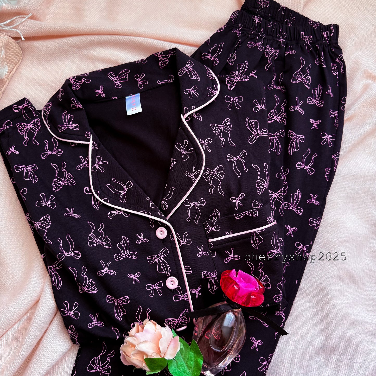 Classic Pink Bows PJ