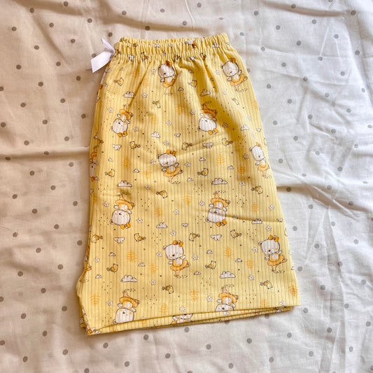 Bunny Yellow cotton Short