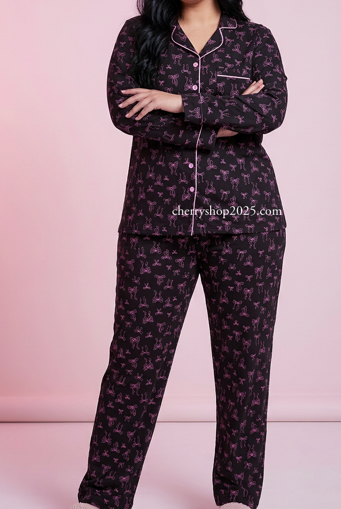 Classic Pink Bows PJ