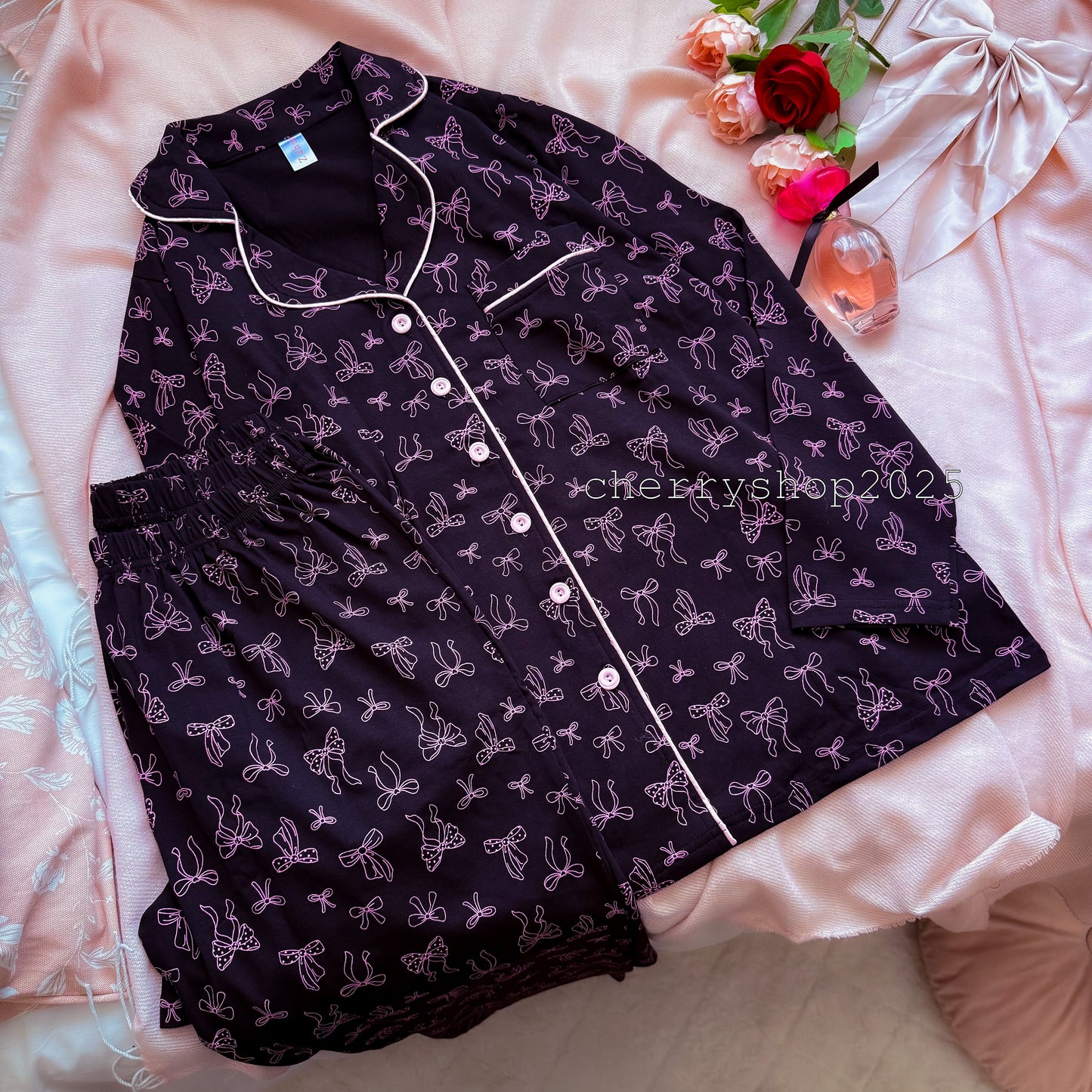 Classic Pink Bows PJ