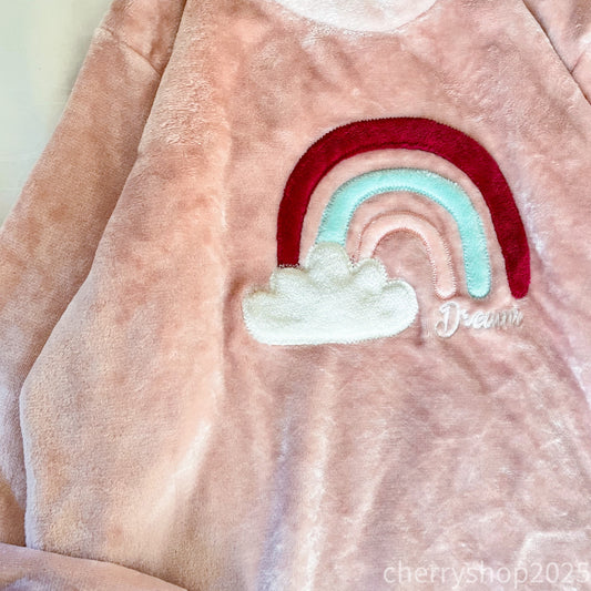 Rainbow pink polar Top