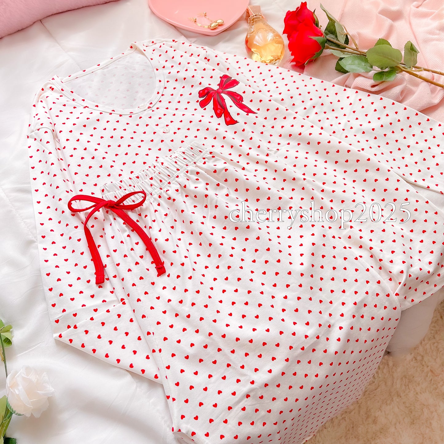 Bow Little Hearts PJ