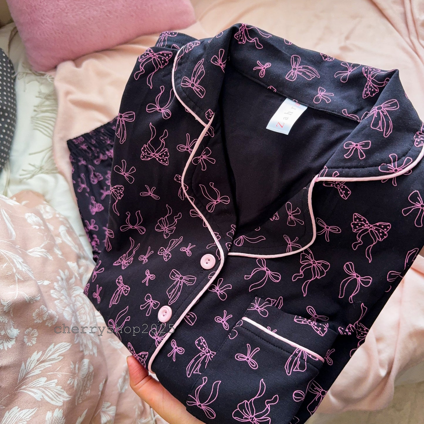 Classic Pink Bows PJ