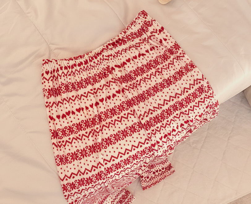 White Christmas Pants