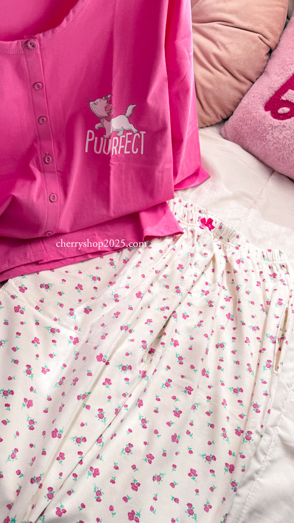 Fuchsia jacket autumn pajamas