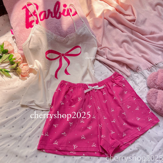 Fushia Bow Set