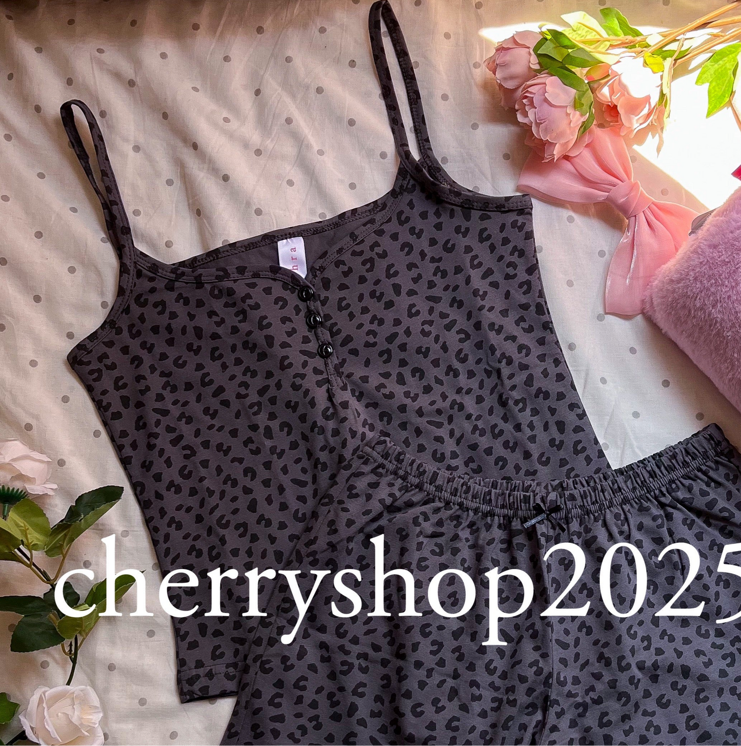 Leopard Grey توب فقط