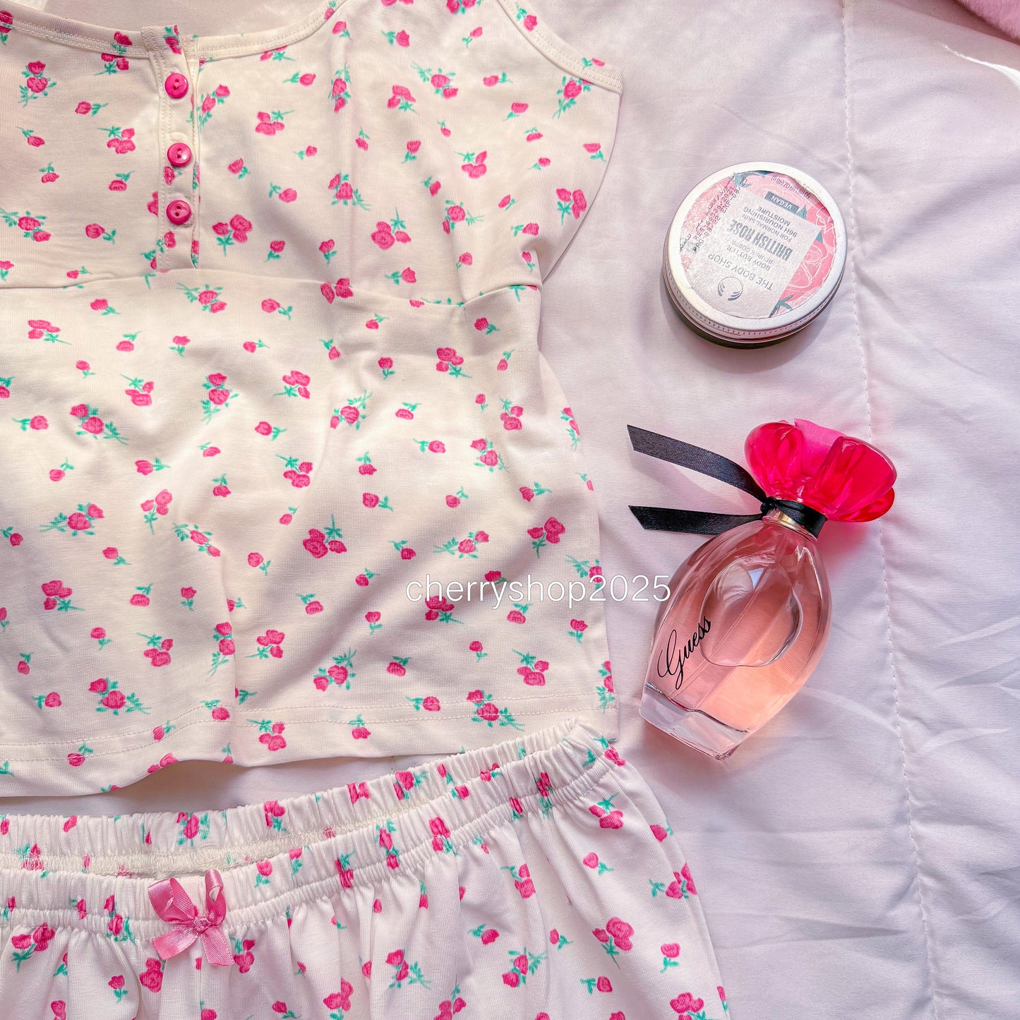 Purple Flowers Short Pj