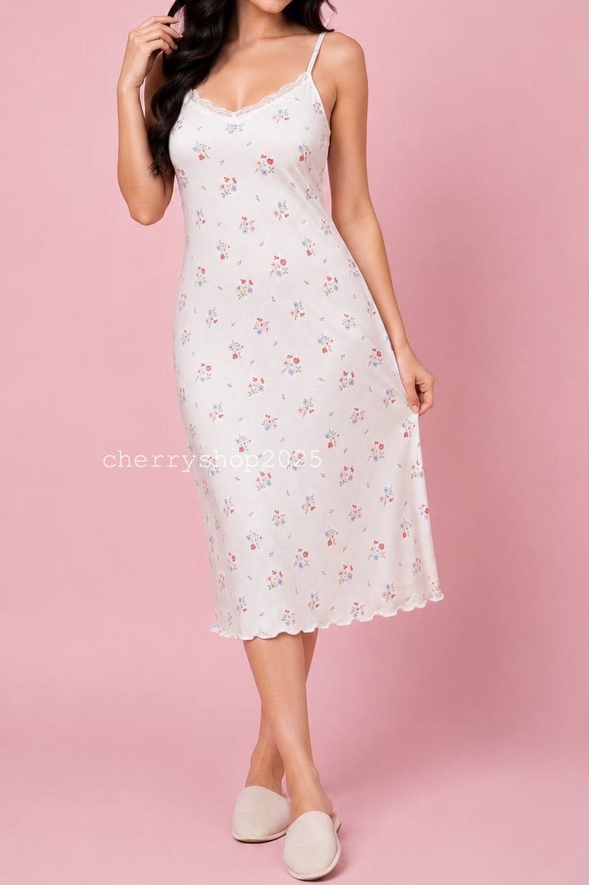 Flowers Night Slip